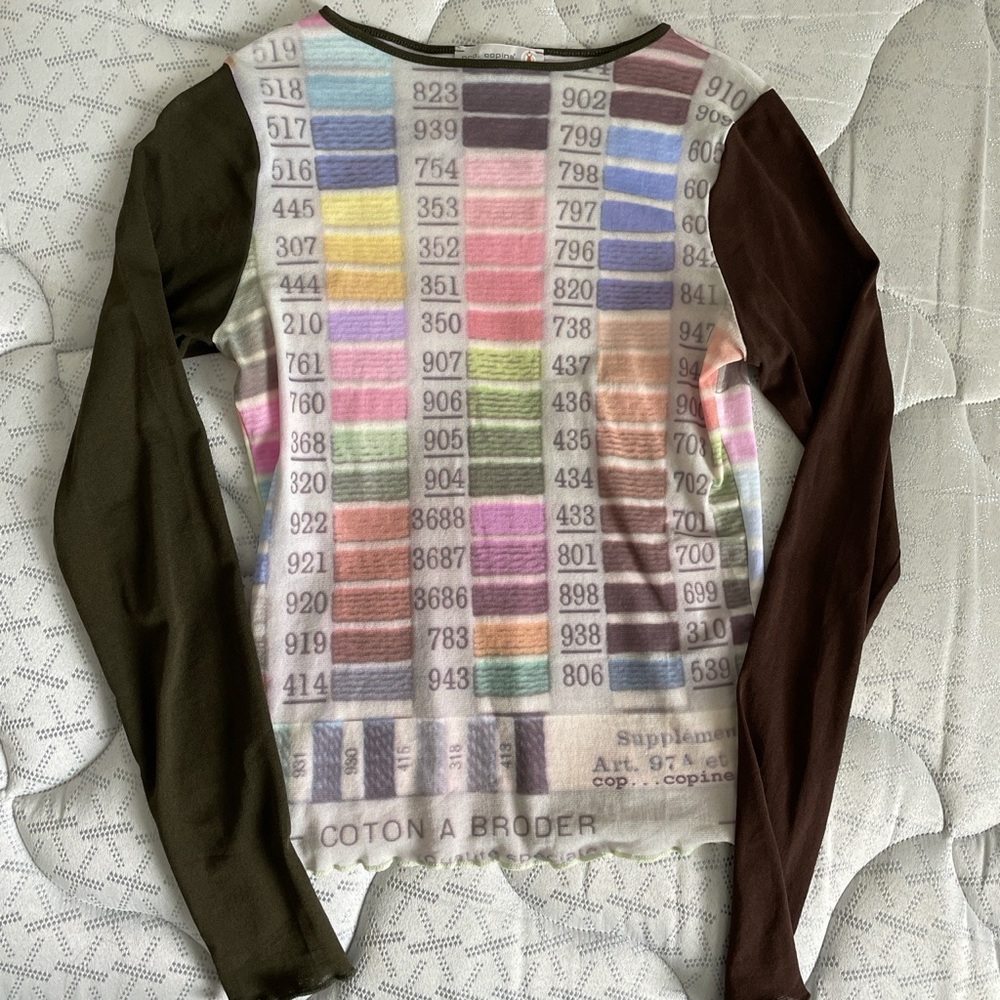 cop copine mesh top